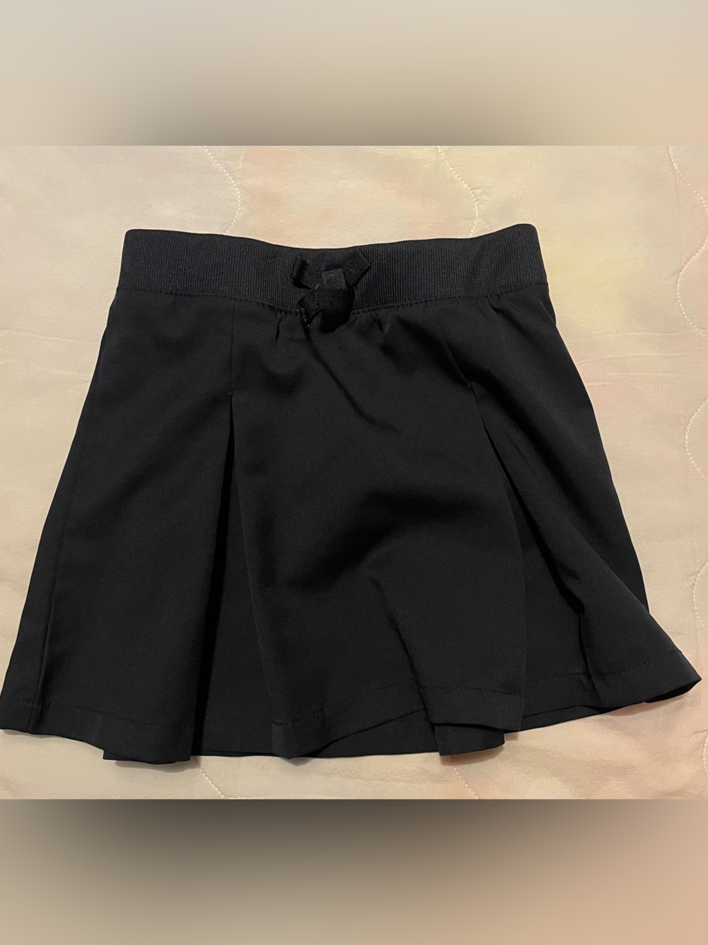 French Toast Black Pull-On Skirt with shorts